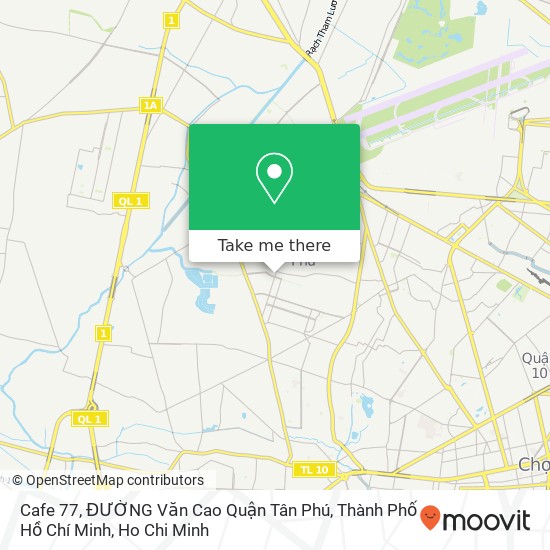 Cafe 77, ĐƯỜNG Văn Cao Quận Tân Phú, Thành Phố Hồ Chí Minh map