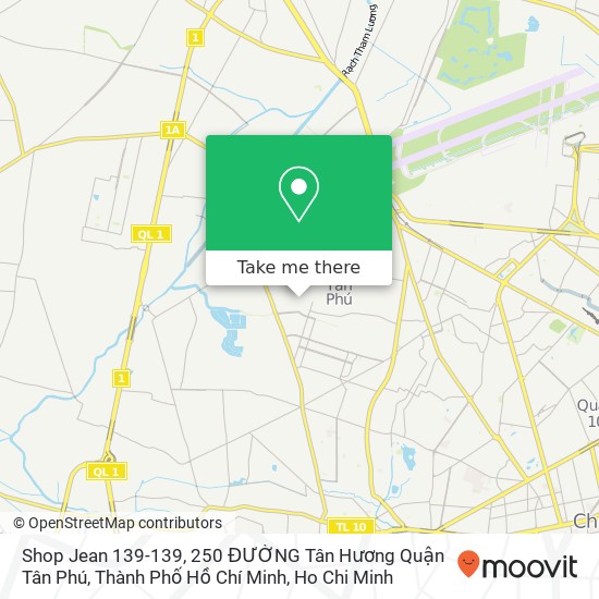 Shop Jean 139-139, 250 ĐƯỜNG Tân Hương Quận Tân Phú, Thành Phố Hồ Chí Minh map