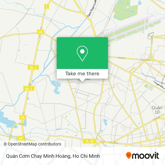 Quán Cơm Chay Minh Hoàng map