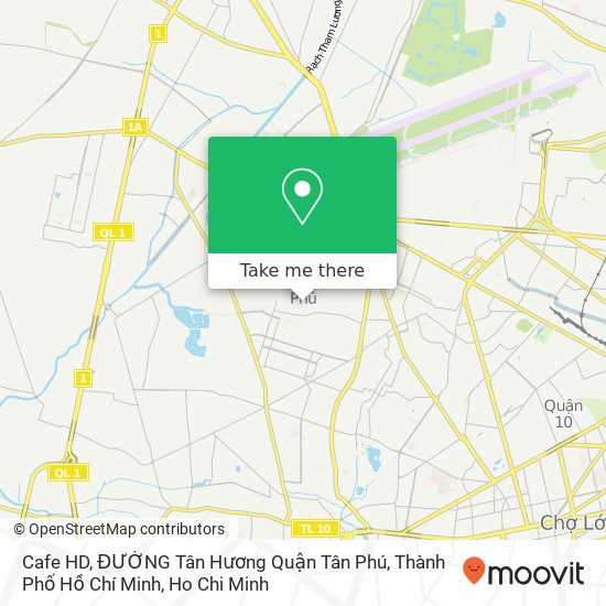 Cafe HD, ĐƯỜNG Tân Hương Quận Tân Phú, Thành Phố Hồ Chí Minh map