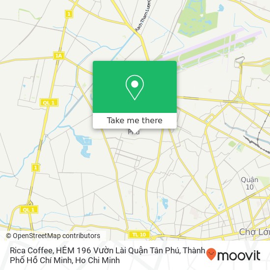 Rica Coffee, HẺM 196 Vườn Lài Quận Tân Phú, Thành Phố Hồ Chí Minh map