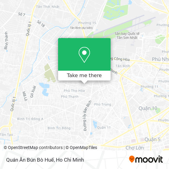 Quán Ăn Bún Bò Huế map