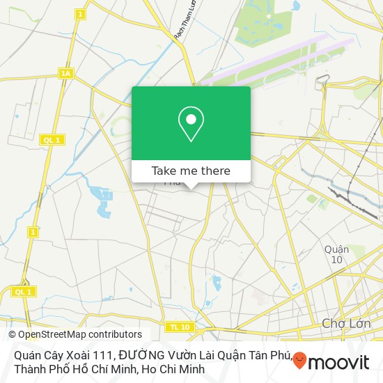 Quán Cây Xoài 111, ĐƯỜNG Vườn Lài Quận Tân Phú, Thành Phố Hồ Chí Minh map