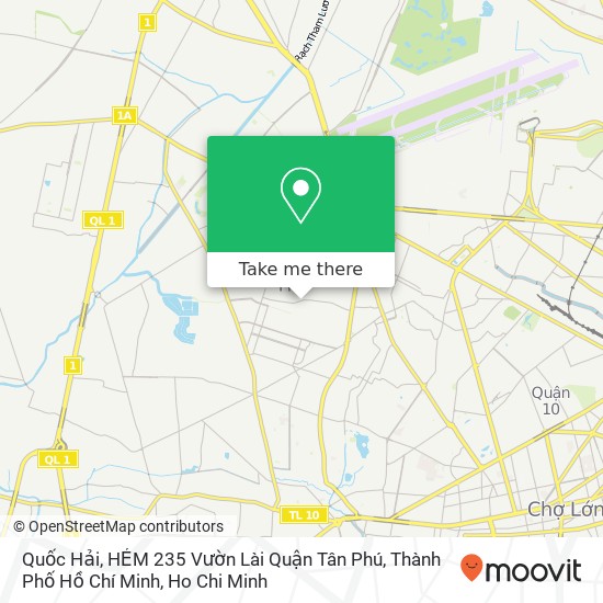 Quốc Hải, HẺM 235 Vườn Lài Quận Tân Phú, Thành Phố Hồ Chí Minh map