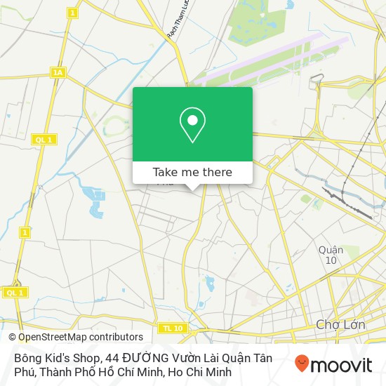 Bông Kid's Shop, 44 ĐƯỜNG Vườn Lài Quận Tân Phú, Thành Phố Hồ Chí Minh map