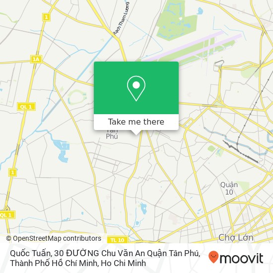 Quốc Tuấn, 30 ĐƯỜNG Chu Văn An Quận Tân Phú, Thành Phố Hồ Chí Minh map