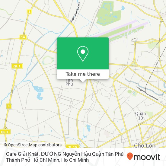 Cafe Giải Khát, ĐƯỜNG Nguyễn Hậu Quận Tân Phú, Thành Phố Hồ Chí Minh map