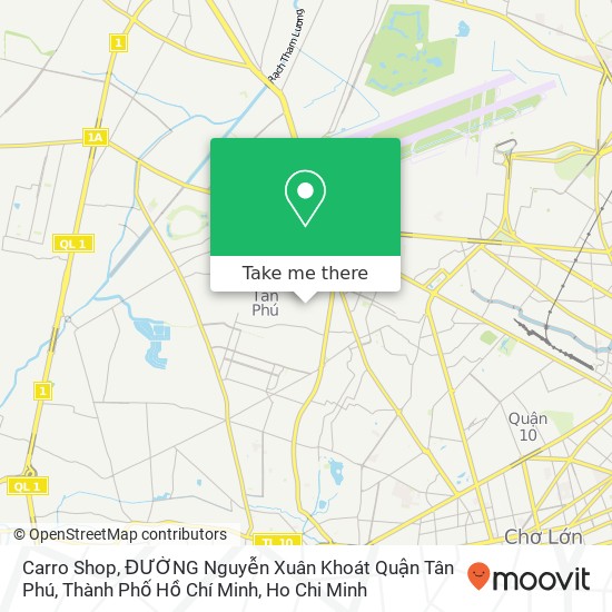 Carro Shop, ĐƯỜNG Nguyễn Xuân Khoát Quận Tân Phú, Thành Phố Hồ Chí Minh map