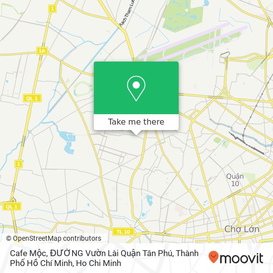 Cafe Mộc, ĐƯỜNG Vườn Lài Quận Tân Phú, Thành Phố Hồ Chí Minh map