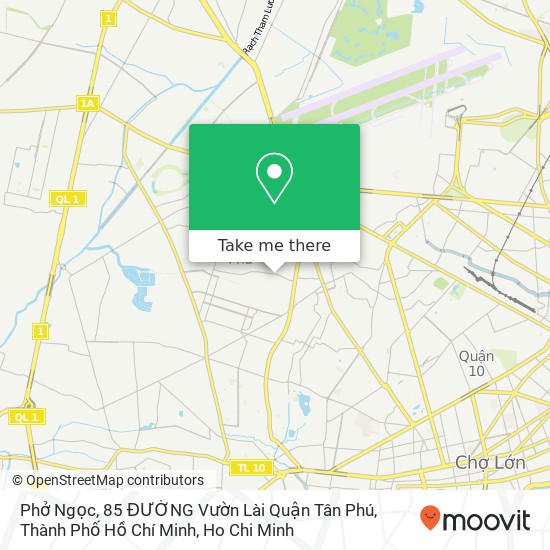 Phở Ngọc, 85 ĐƯỜNG Vườn Lài Quận Tân Phú, Thành Phố Hồ Chí Minh map