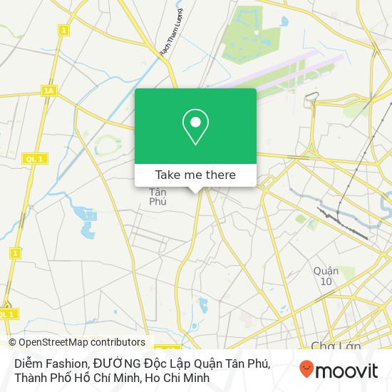 Diễm Fashion, ĐƯỜNG Độc Lập Quận Tân Phú, Thành Phố Hồ Chí Minh map