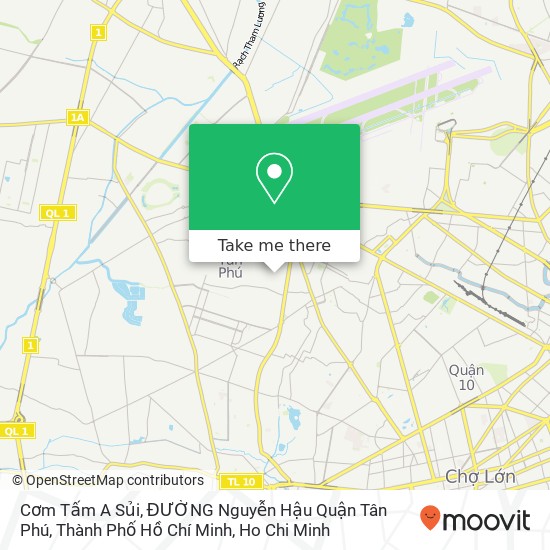 Cơm Tấm A Sủi, ĐƯỜNG Nguyễn Hậu Quận Tân Phú, Thành Phố Hồ Chí Minh map