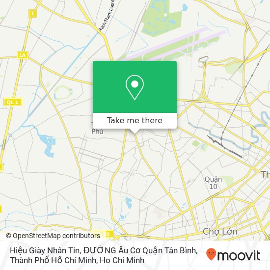 Hiệu Giày Nhân Tín, ĐƯỜNG Âu Cơ Quận Tân Bình, Thành Phố Hồ Chí Minh map