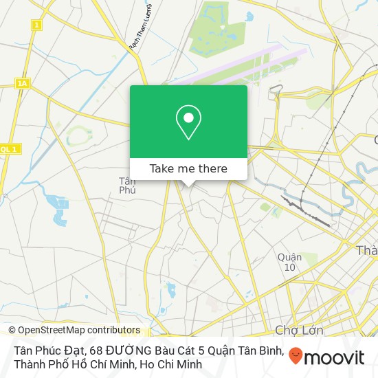 Tân Phúc Đạt, 68 ĐƯỜNG Bàu Cát 5 Quận Tân Bình, Thành Phố Hồ Chí Minh map