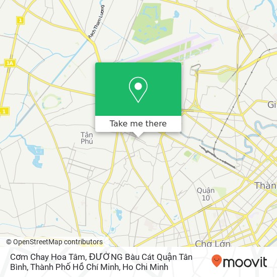 Cơm Chay Hoa Tâm, ĐƯỜNG Bàu Cát Quận Tân Bình, Thành Phố Hồ Chí Minh map