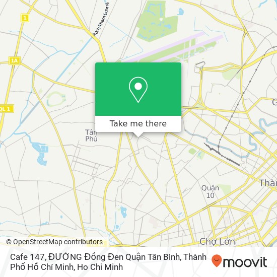 Cafe 147, ĐƯỜNG Đồng Đen Quận Tân Bình, Thành Phố Hồ Chí Minh map
