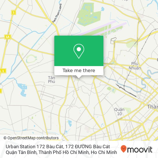 Urban Station 172 Bàu Cát, 172 ĐƯỜNG Bàu Cát Quận Tân Bình, Thành Phố Hồ Chí Minh map