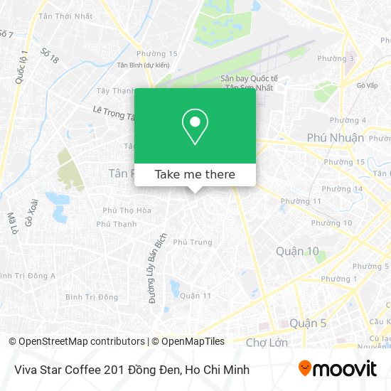 Viva Star Coffee 201 Đồng Đen map