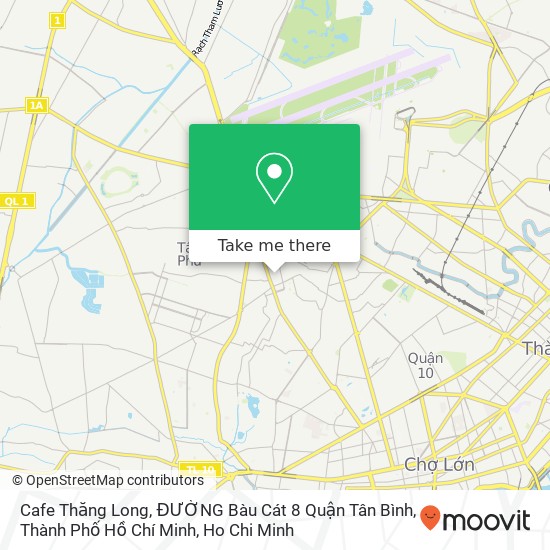 Cafe Thăng Long, ĐƯỜNG Bàu Cát 8 Quận Tân Bình, Thành Phố Hồ Chí Minh map
