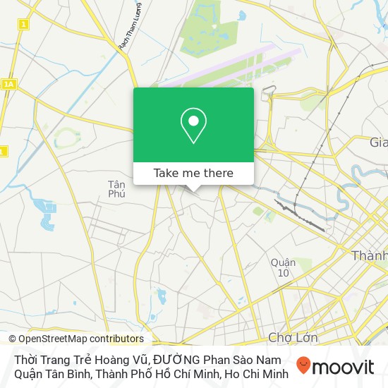 Thời Trang Trẻ Hoàng Vũ, ĐƯỜNG Phan Sào Nam Quận Tân Bình, Thành Phố Hồ Chí Minh map