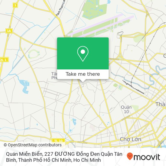 Quán Miền Biển, 227 ĐƯỜNG Đồng Đen Quận Tân Bình, Thành Phố Hồ Chí Minh map