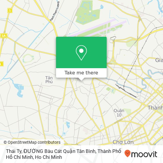 Thái Ty, ĐƯỜNG Bàu Cát Quận Tân Bình, Thành Phố Hồ Chí Minh map