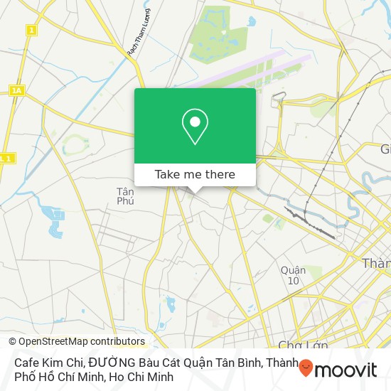 Cafe Kim Chi, ĐƯỜNG Bàu Cát Quận Tân Bình, Thành Phố Hồ Chí Minh map