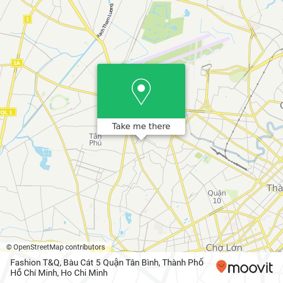 Fashion T&Q, Bàu Cát 5 Quận Tân Bình, Thành Phố Hồ Chí Minh map