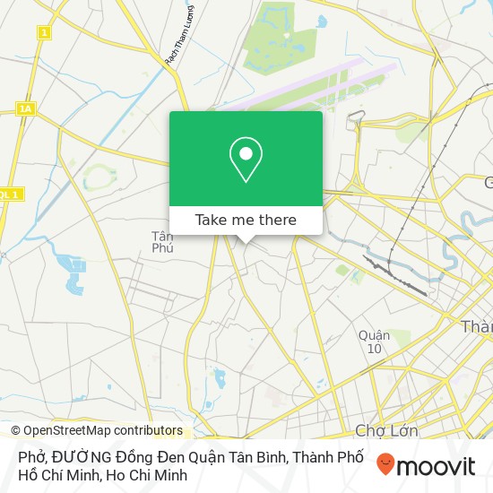 Phở, ĐƯỜNG Đồng Đen Quận Tân Bình, Thành Phố Hồ Chí Minh map