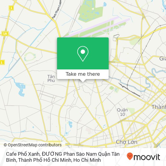 Cafe Phố Xanh, ĐƯỜNG Phan Sào Nam Quận Tân Bình, Thành Phố Hồ Chí Minh map