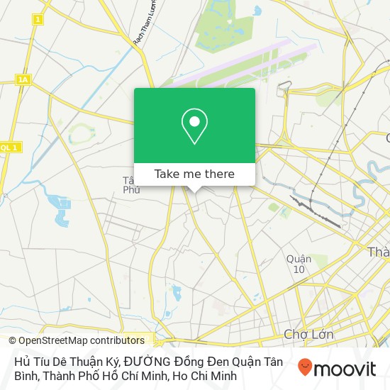 Hủ Tíu Dê Thuận Ký, ĐƯỜNG Đồng Đen Quận Tân Bình, Thành Phố Hồ Chí Minh map