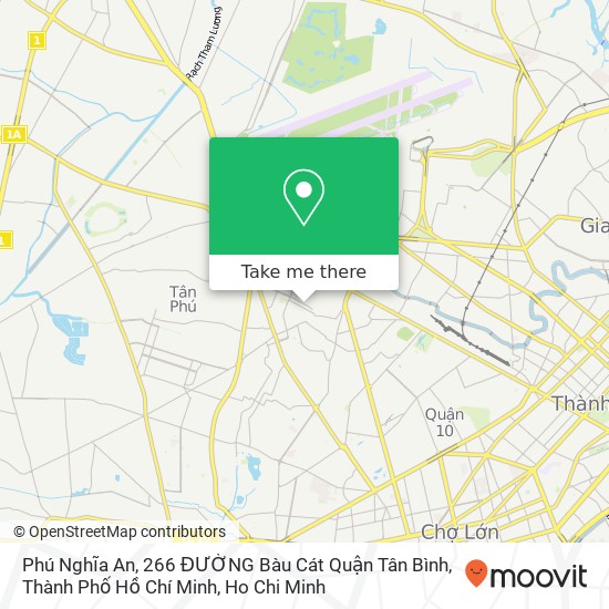 Phú Nghĩa An, 266 ĐƯỜNG Bàu Cát Quận Tân Bình, Thành Phố Hồ Chí Minh map