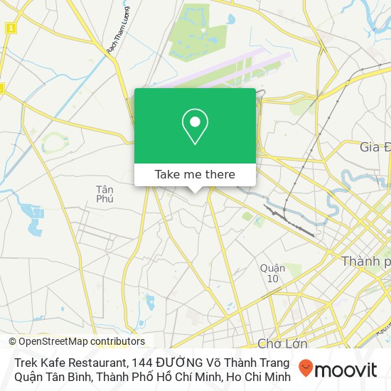 Trek Kafe Restaurant, 144 ĐƯỜNG Võ Thành Trang Quận Tân Bình, Thành Phố Hồ Chí Minh map