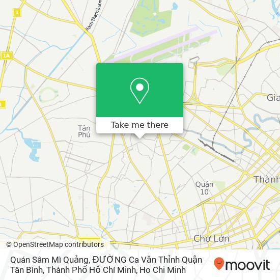 Quán Sâm Mì Quảng, ĐƯỜNG Ca Văn Thỉnh Quận Tân Bình, Thành Phố Hồ Chí Minh map