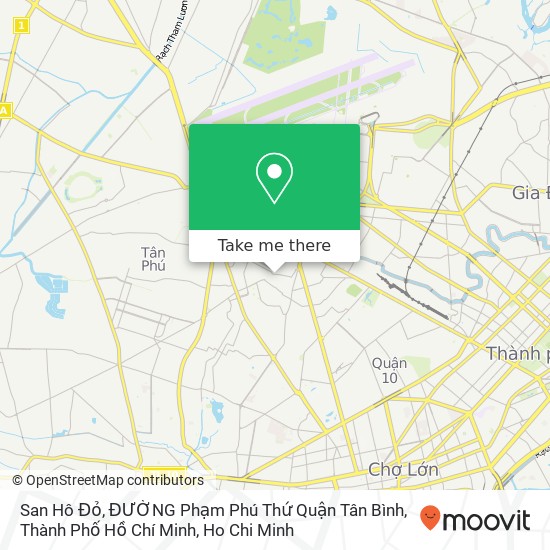 San Hô Đỏ, ĐƯỜNG Phạm Phú Thứ Quận Tân Bình, Thành Phố Hồ Chí Minh map