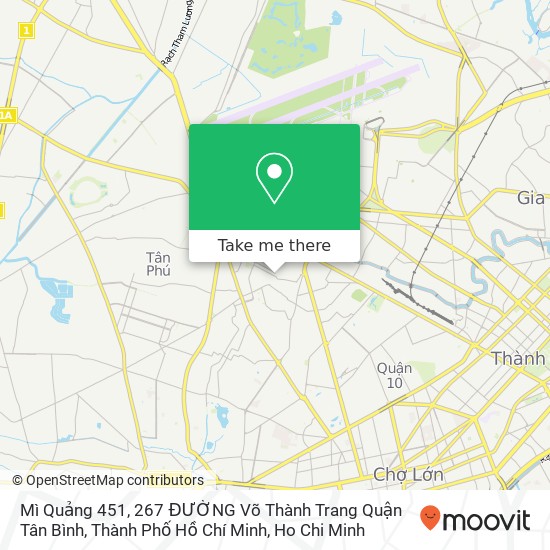 Mì Quảng 451, 267 ĐƯỜNG Võ Thành Trang Quận Tân Bình, Thành Phố Hồ Chí Minh map