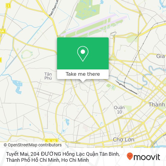 Tuyết Mai, 204 ĐƯỜNG Hồng Lạc Quận Tân Bình, Thành Phố Hồ Chí Minh map