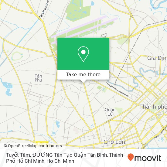 Tuyết Tâm, ĐƯỜNG Tân Tạo Quận Tân Bình, Thành Phố Hồ Chí Minh map