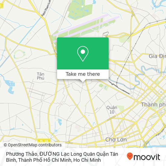 Phương Thảo, ĐƯỜNG Lạc Long Quân Quận Tân Bình, Thành Phố Hồ Chí Minh map