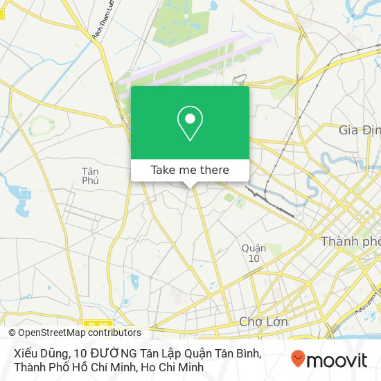 Xiếu Dũng, 10 ĐƯỜNG Tân Lập Quận Tân Bình, Thành Phố Hồ Chí Minh map