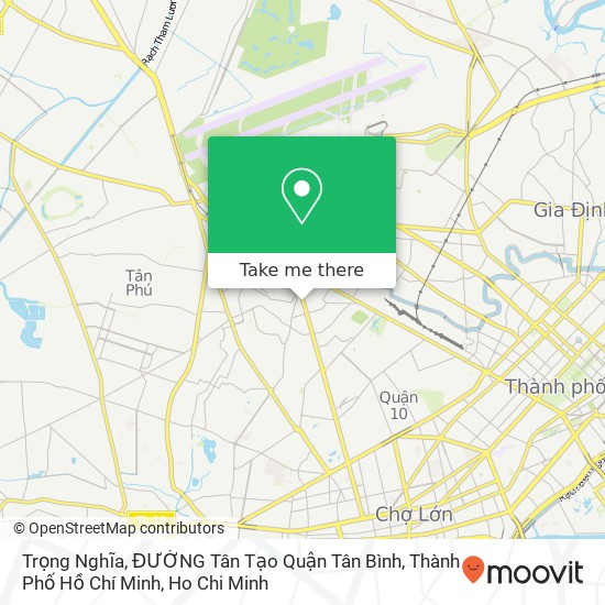 Trọng Nghĩa, ĐƯỜNG Tân Tạo Quận Tân Bình, Thành Phố Hồ Chí Minh map