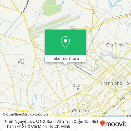 Nhật Nguyệt, ĐƯỜNG Bành Văn Trân Quận Tân Bình, Thành Phố Hồ Chí Minh map