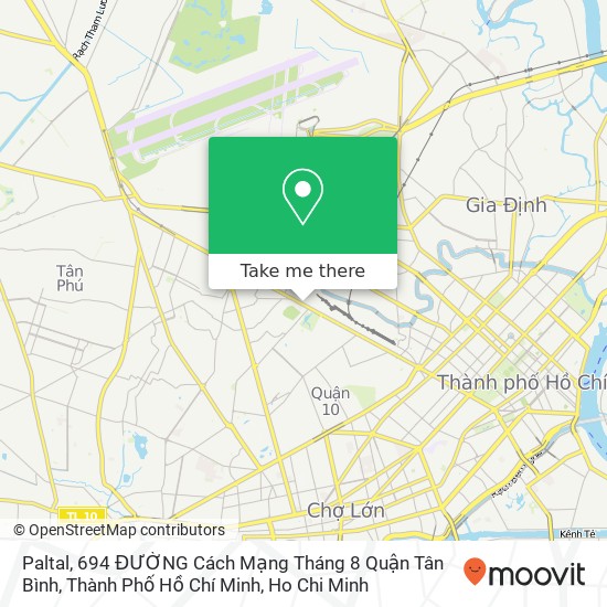 Paltal, 694 ĐƯỜNG Cách Mạng Tháng 8 Quận Tân Bình, Thành Phố Hồ Chí Minh map