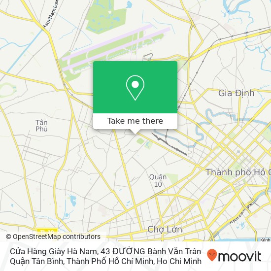 Cửa Hàng Giày Hà Nam, 43 ĐƯỜNG Bành Văn Trân Quận Tân Bình, Thành Phố Hồ Chí Minh map