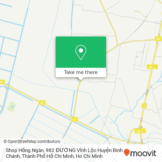 Shop Hồng Ngân, 982 ĐƯỜNG Vĩnh Lộc Huyện Bình Chánh, Thành Phố Hồ Chí Minh map