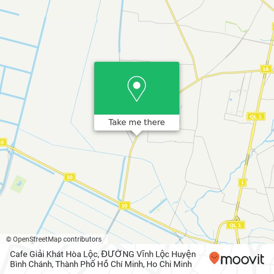 Cafe Giải Khát Hòa Lộc, ĐƯỜNG Vĩnh Lộc Huyện Bình Chánh, Thành Phố Hồ Chí Minh map