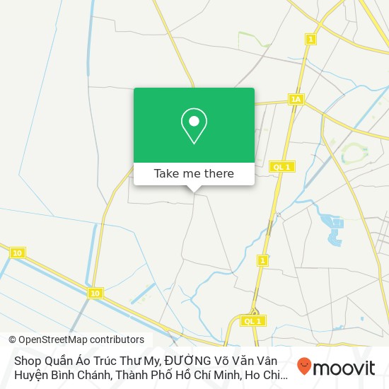 Shop Quần Áo Trúc Thư My, ĐƯỜNG Võ Văn Vân Huyện Bình Chánh, Thành Phố Hồ Chí Minh map