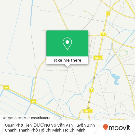 Quán Phở Tiên, ĐƯỜNG Võ Văn Vân Huyện Bình Chánh, Thành Phố Hồ Chí Minh map