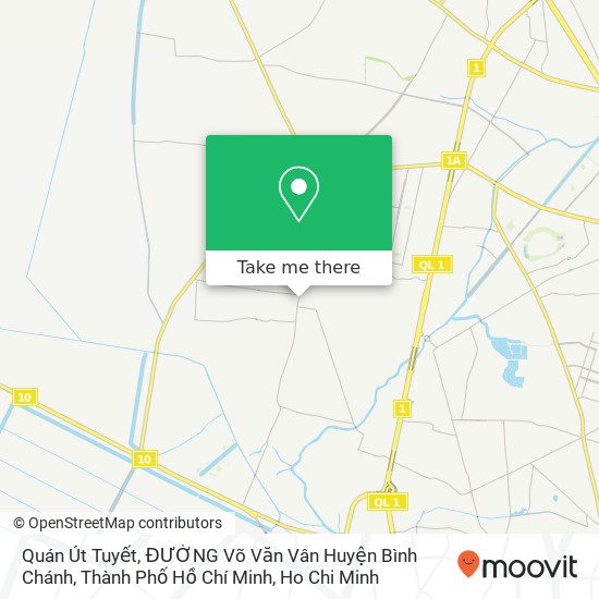 Quán Út Tuyết, ĐƯỜNG Võ Văn Vân Huyện Bình Chánh, Thành Phố Hồ Chí Minh map