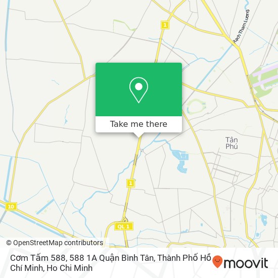 Cơm Tấm 588, 588 1A Quận Bình Tân, Thành Phố Hồ Chí Minh map